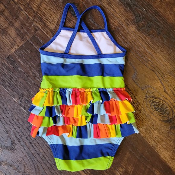 Hanna Andersson Striped Bathing Suit - Picture 2 of 3